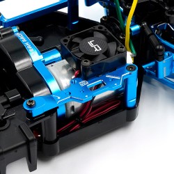 Aluminum Brace w/YA-0180 Tornado Motor Fan For Tamiya MB-01 BT-01