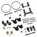 Aluminum & Carbon Essential Conversion Kit Black For Yokomo 870C Super Dog Fighter YZ10 2023