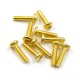 Stainless Steel Gold Coated Hex Socket Button Head Machine Screw (M2x8mm) 10pcs