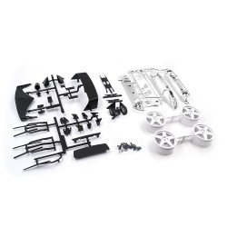 1/10 Mitubishi Lancer EVO IV Rally Catalunya 1997 #1 Clear Body w/Rims Set