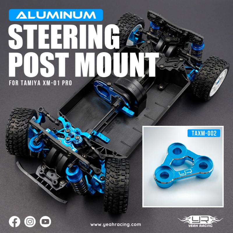 Aluminum Steering Post Mount For Tamiya XM-01 PRO