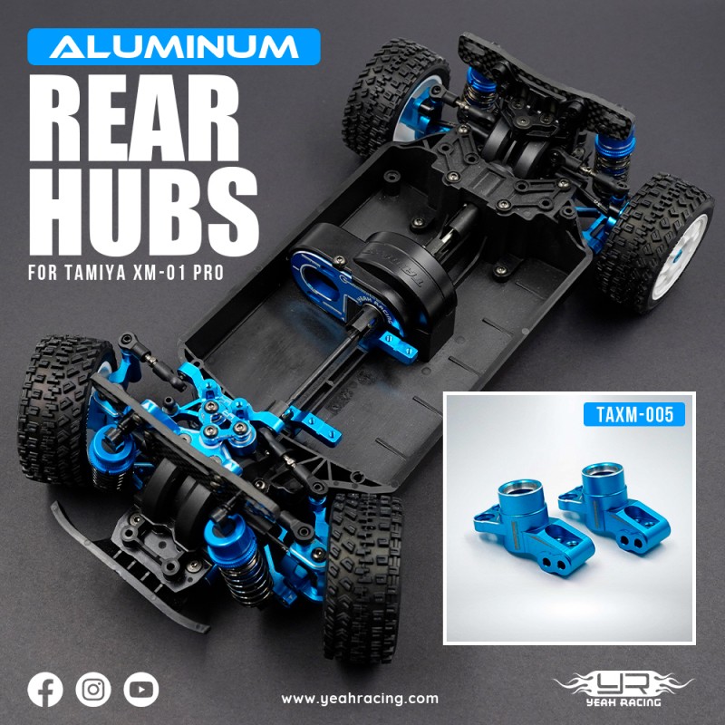 Aluminum Rear Hubs Set For Tamiya XM-01 PRO