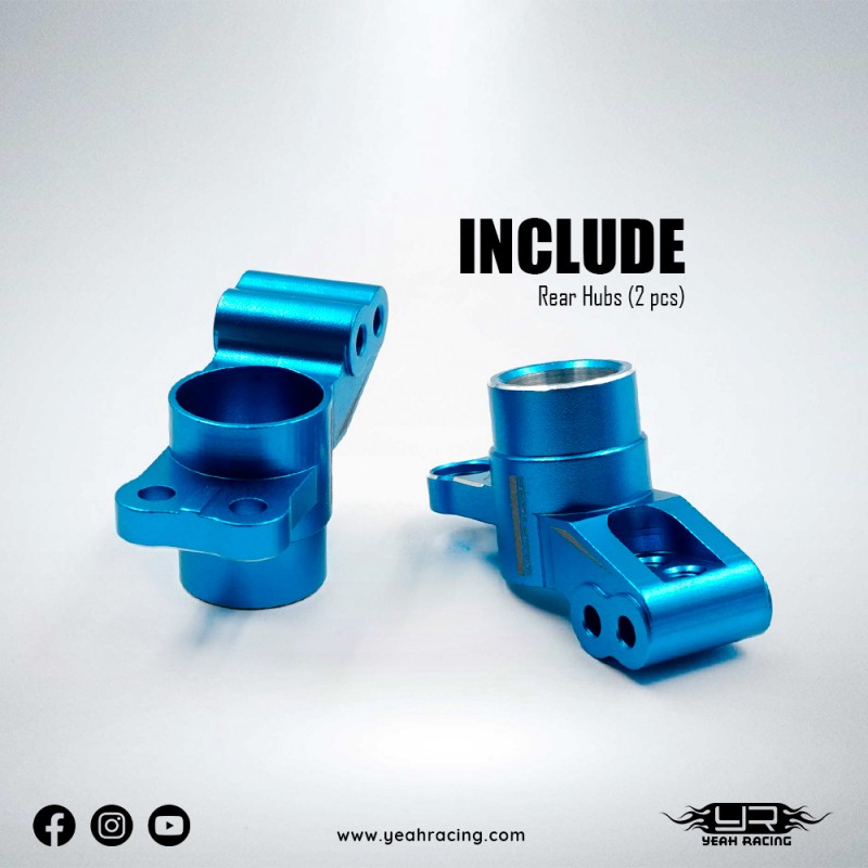 Aluminum Rear Hubs Set For Tamiya XM-01 PRO