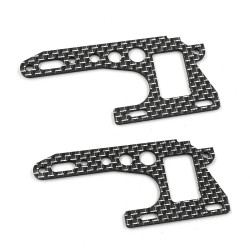 Graphite Front Chassis Brace Plate Set For Kyosho Optima Pro