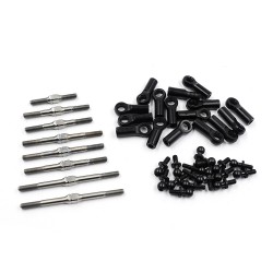 64 Titanium Turnbuckle w/BallStuds Set For Team Associated RC10