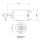 Hackmoto 12T Just Race V2 Super High Power Stock 540 Brushed Motor w/Fan
