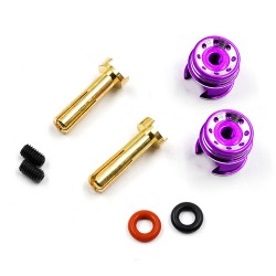 Aluminum 4mm Bullet Plug w/Grips