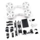 1/10 Mitsubishi Lancer EVO IV Sedan White Pre-Painted Pre-Cut Body w/ Rims Set