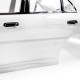 1/10 Mitsubishi Lancer EVO IV Sedan White Pre-Painted Pre-Cut Body w/ Rims Set