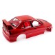 1/10 Mitsubishi Lancer EVO IV Sedan Red Pre-Painted Pre-Cut Body w/ Rims Set