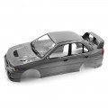 1/10 Mitsubishi Lancer EVO IV Sedan Silver Pre-Painted Pre-Cut Body w/ Rims Set