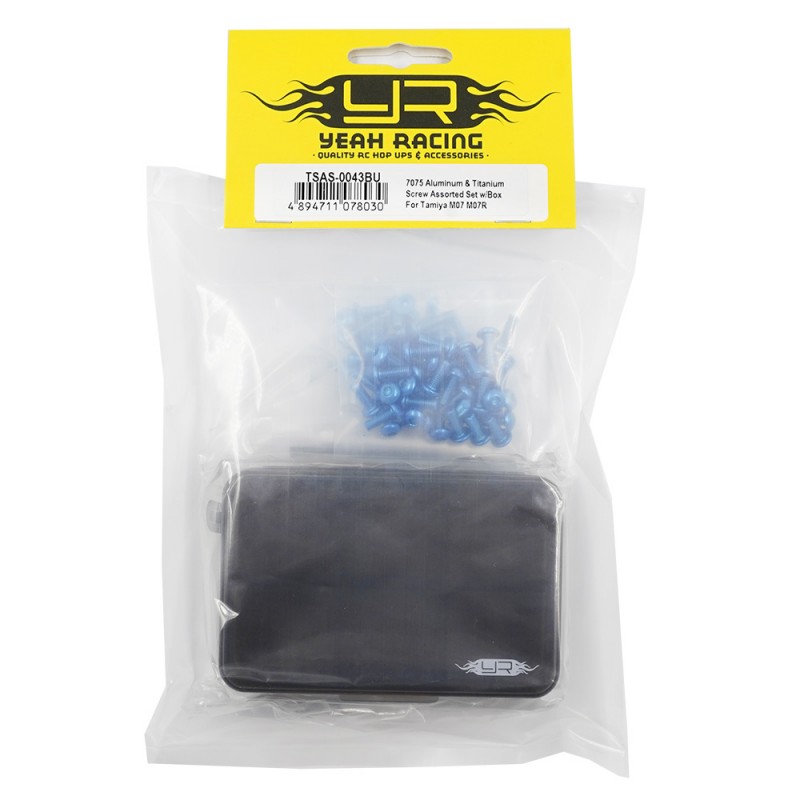 7075 Aluminum & Titanium Screw Assorted Set w/Box For Tamiya M07 M07R