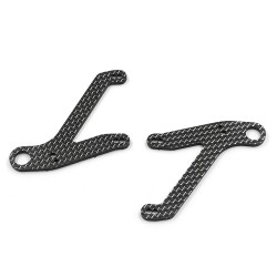 2.5mm Graphite Front Lower Arms For Tamiya TRF104