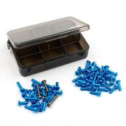 7075 Aluminum & Titanium Screw Assorted Set w/Box For Tamiya TT02