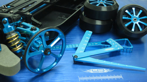 3 in 1 Aluminium Set Up Tool Wheel Camber Gauge For 1/8 1/10 RC Car 