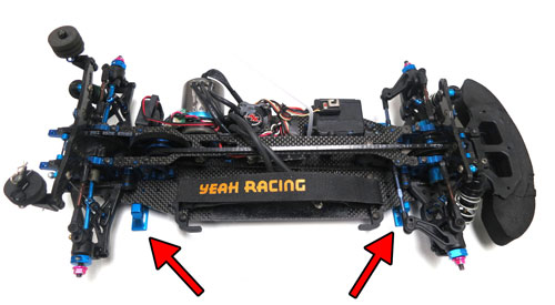 Yeah Racing Chassis Downstops & Height Measuring Kit for 1:8 / 1:10 On Road #YT-0071
