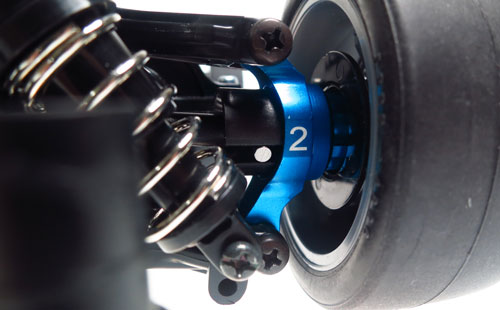 Yeah Racing Aluminum Rear Hub/Knuckle Arm 2 Degree For Tamiya TT02 #TT02-007-2