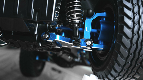 Yeah Racing Aluminum Four Link Essentials Conversion Kit For Tamiya CC01 Blue #TACC-S01BU