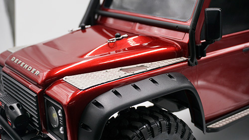 Yeah Racing Stainless Steel Front Hood Side Diamond Plate for Traxxas TRX-4 #TRX4-020