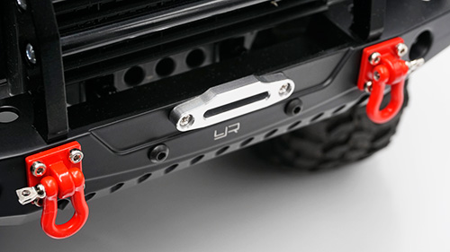 Yeah Racing Aluminum Alloy Front Bumper w/LED Light For Traxxas TRX-4 Axial SCX10 / II Black #TRX4-032BK