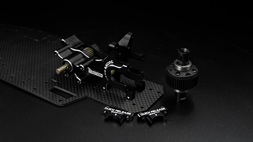 Yeah Racing Aluminum Gear Box For Yokomo YD2S Black #YKYD-013BK