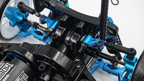 Yeah Racing Aluminum Track Width Adjustable Front Lower Suspension Arm for Tamiya TT02D TATT-S03 Blue #TATT-009BU