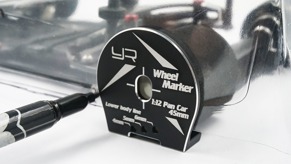 Yeah Racing Aluminum Wheel Well Marker For 1:10 Touring M-Chassis Black #YT-0203BK